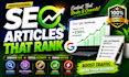 write semantic SEO blog posts to build topical authority
