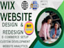 wix website redesign wix landing page