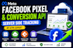 setup facebook pixel conversion API, server side tracking, fix meta pixel by GTM