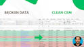 clean excel CRM data, remove duplicates and fix spreadsheets