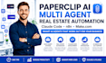 setup paperclip ai multi agent real estate claude code n8n make com automation