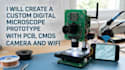 create a custom digital microscope prototype with pcb and cmos camera