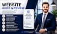 review and audit your website user experience and suggest feedback