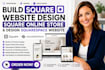 build square website, design square online store, design squarespace website