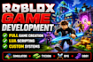 develop your roblox game with custom lua scripting and game system