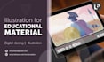 creation of educational illustrations, infographics and graphic materials