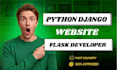 build stunning python django web app SEO friendly flask website