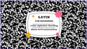 provide premium latin grammar and alphabet visual flashcards
