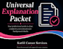 provide a professional background check explanation packet