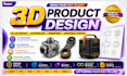 do 3d product design 3d cad design 3d modeling and rendering industrial design