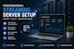 install, confi plex, jellyfin, emby, media server, sonarr with iptv streaming