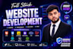 do full stack website development as full stack front end web developer
