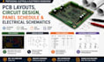 design pcb layouts, circuit design, panel schedule and electrical schematics