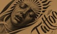 design a custom realistic tattoo sleeve with natural body flow