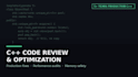 develop, optimize and review cpp code