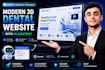a modern dental website with ai chatbot and 3d design