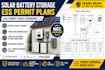 design solar battery storage ess permit plans for USA