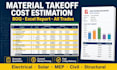 do professional construction material takeoff and cost estimation from drawings