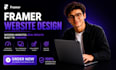 design framer website framer webflow develop  business landing page website seo