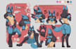 design a unique fursona and furry reference sheet from your description