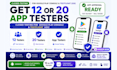 do 12 tester 20 tester play store closed testing beta testing ios app testflight