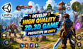 develop high quality 2d,3d game prototype in unity for you