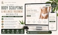 design professional body sculpturing website wellness treatment website