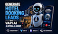 generate hotel leads with vapi ai call agent, retell ai agent, ai reception