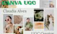 design a professional ugc portfolio website using canva
