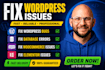 fix wordpress bug, database error, woocommerce fix, elementor fix website issues
