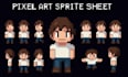 design pixel sprite sheet character animation pixel art sprite sheet godot game
