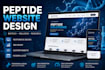 design a professional peptide, biotech, supplement, and wellness website