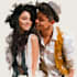 draw a watercolor couple portrait
