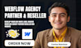 develop webflow white label website webflow agency partner reseller nda website