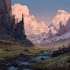 create stunning fantasy landscape, background illustration
