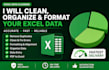 clean, organize, and format your microsoft excel data