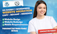 copy revamp godaddy website migrate hostinger website to wordpress website