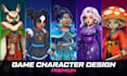 design fantasy game character concept