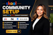 setup skool online community, skool community manager mighty networks circle so