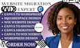 migrate canva design to wordpress canva website migration to squarespace wix vex