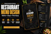 design modern restaurant, cafe, food menu, flyer and price list