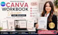 design a professional canva workbook for coaches, courses and programs