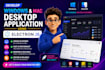develop windows and mac desktop app using electron js