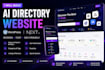 build a modern ai tools directory website in wordpress or nextjs