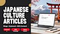 write japanese culture articles
