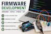 write arduino esp32 stm32 firmware and iot embedded system code