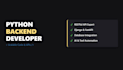 develop a scalable web backend and rest apis using python