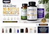 create realistic 3d bottle mockups for your amazon product