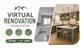 do virtual renovation rendering, kitchen remodeling visualizaion, house makeover
