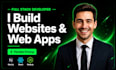 build your full stack web app with frontend, backend and deployment